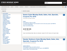 Tablet Screenshot of cybermondaynews.com